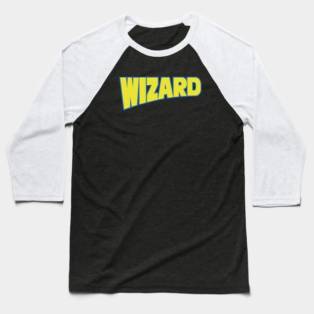 Wizard Magazine Logo Baseball T-Shirt by That Junkman's Shirts and more!